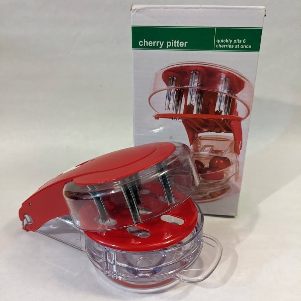 Progressive Prepworks Cherry Pitter Olive Tool Red GPC-5100 6 Cherry Capacity